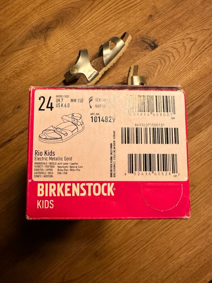 Birkenstock RIO Kids - Riemensandalette - Größe 24 schmal - gold in Bremen