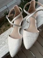 Schuhe ballerinas weiß einmal getragen 39 Hochzeit flach Bayern - Roth Vorschau