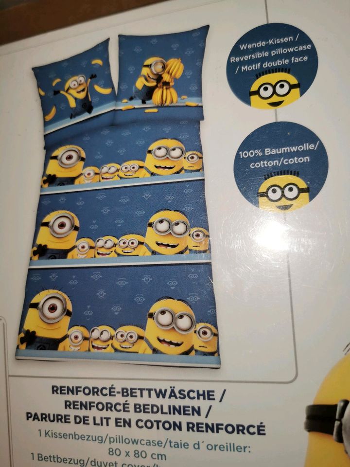 Original Minions Bettwäsche, Despicable Me, Baumwolle, 135x200 cm in Berlin  - Zehlendorf