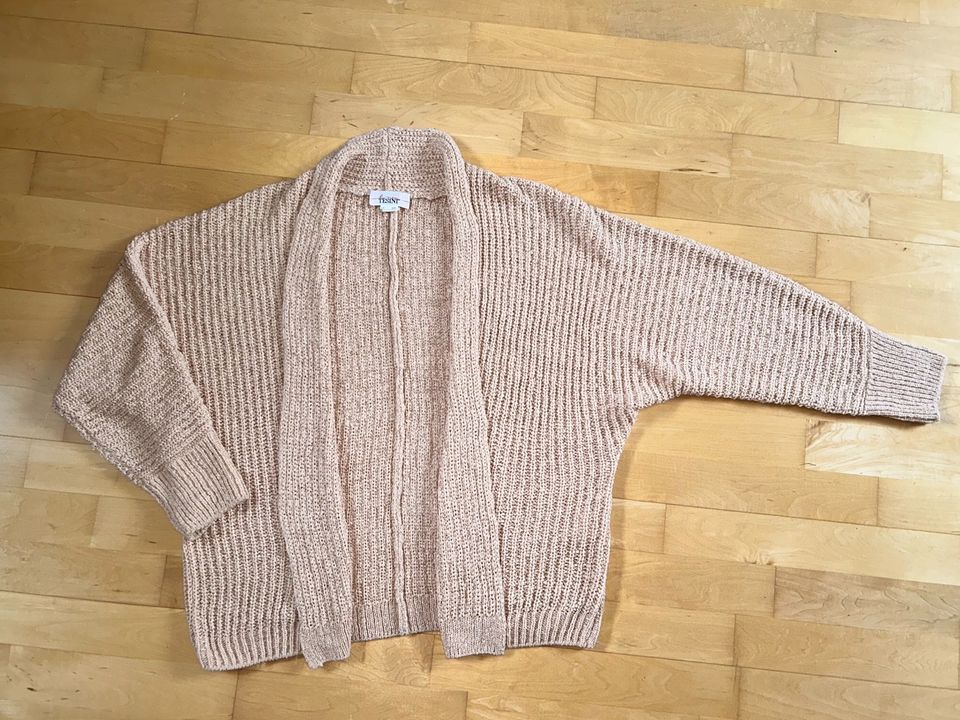 Linea Tesini Damen Strickjacke/Cardigan-Bändchengarn-Gr.36/38-S/M in Bergkirchen