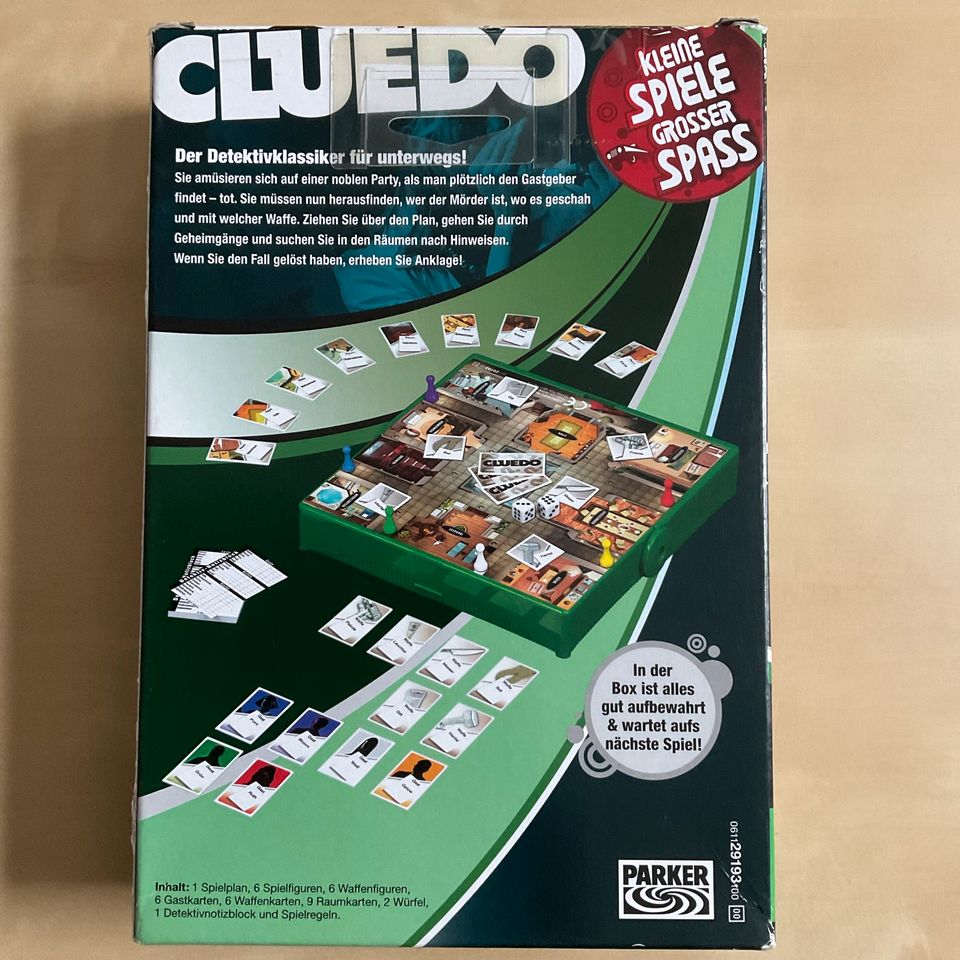 Cluedo Spiel Reiseformat Gesellschaftsspiel in Saarbrücken