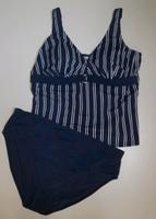 ULLA  POPKEN Tankini Bikini blau gestreift Gr. 52 Cup C / D Hessen - Kassel Vorschau
