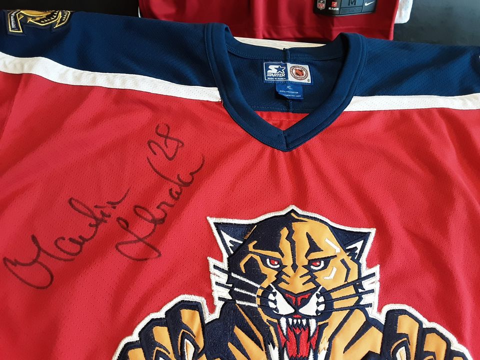 Straka Flordia Panthers Autogramm NHL Trikot Jersey Starter in Karlshagen