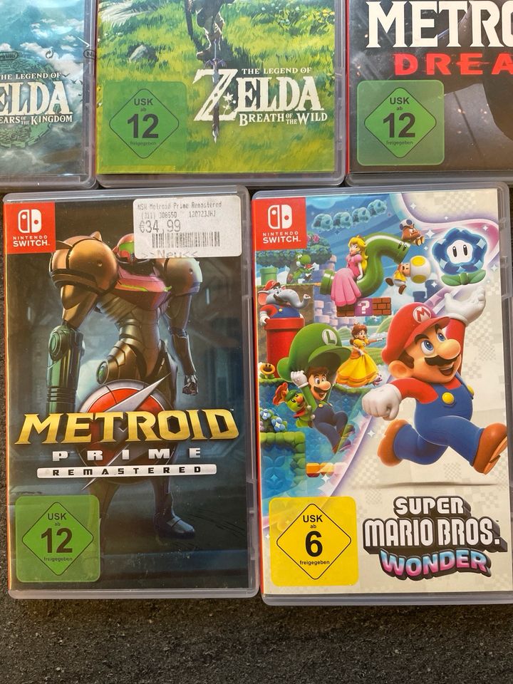 Nintendo Switch Spiele Zelda Super Mario Metroid Games in Georgensgmünd