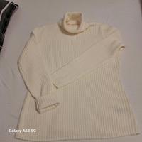Rollkragen Pullover wollweiss Hessen - Seligenstadt Vorschau