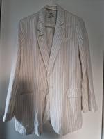 weiß gestreifter H&M Blazer in L Sachsen - Lengefeld Vorschau