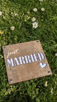 Top! Geldgeschenk Hochzeit Schild personalisierbar Just married Sachsen-Anhalt - Magdeburg Vorschau