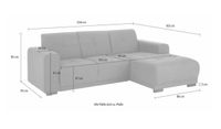 ecksofa Sofa couch Recamiere Braun 234cm Struktur Neu ✅ SOFORT★★★ Hamburg-Mitte - Hamburg Altstadt Vorschau