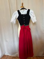 Kinder Dirndl Tracht Kleid - schwarz / grün / rot - Größe 140 Bayern - Fuessen Vorschau