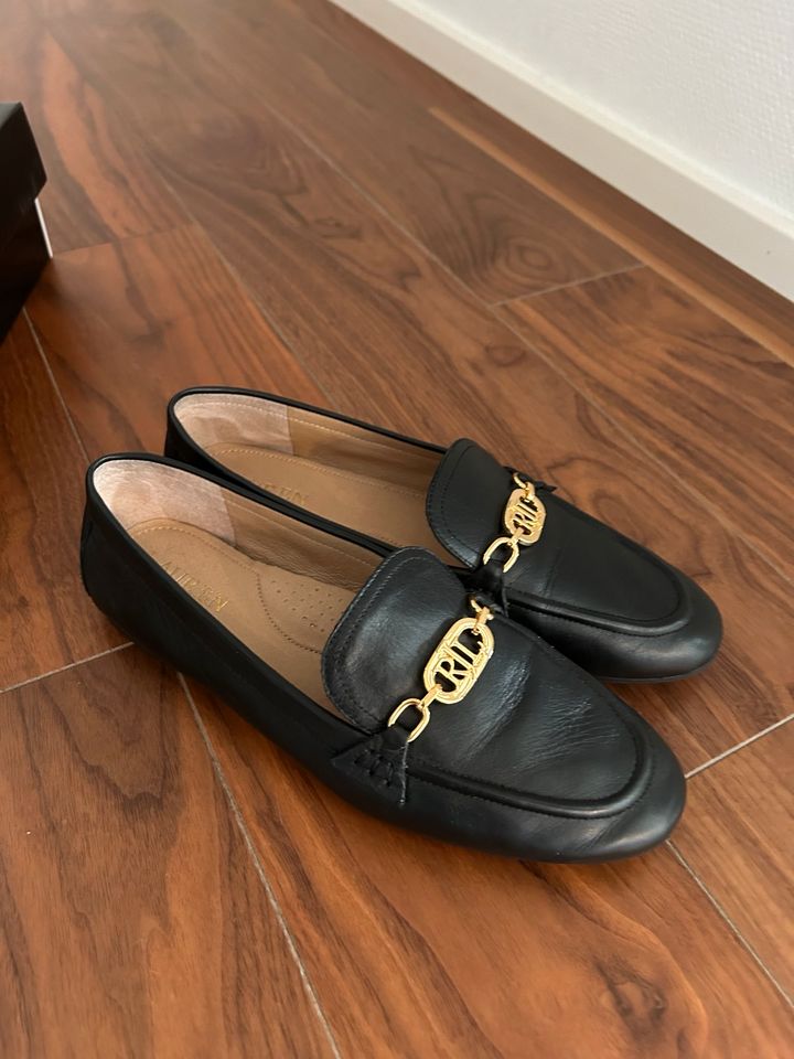 Lauren Ralph Lauren Loafer Slipper Averi Nappaleder Gr. 40 in Weiden (Oberpfalz)