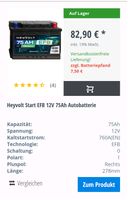 Autobatterie 12V - 75 Ah Hessen - Melsungen Vorschau