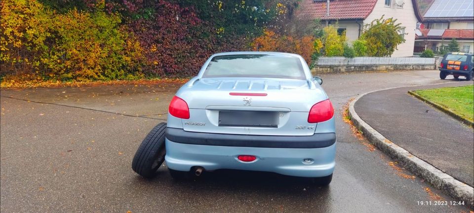 Peugeot 206 cc Cabrio in Kuchen