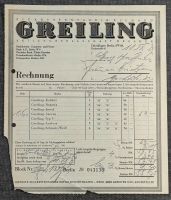 Greiling Rechnung 1929 kein Emailschild Dresden Brandenburg - Peitz Vorschau