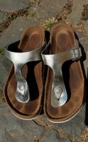 Birkenstock Gizeh Gr. 38 normale Weite Silber Soft Fußbett Rheinland-Pfalz - Dexheim Vorschau