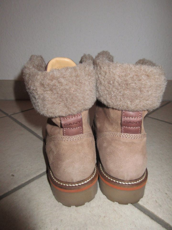 GANT Boots/Stiefelette Leder/Wolle, Braun Gr. 38 **w.NEU** in Köln