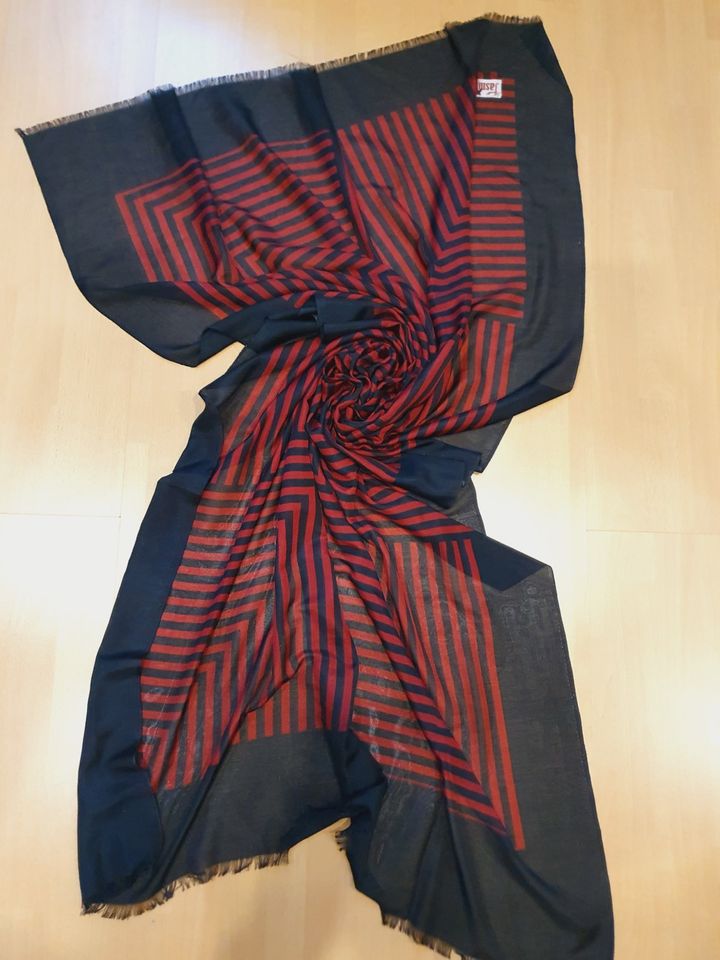 Pashmina XXL Überwurf Poncho Schal Stola Blogger Halstuch rot h&m in Krefeld