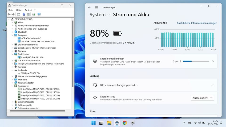Ultrabook Asus Zenbook, Intel i7/16GB RAM/1TB SSD/Windows11/TOP in Kassel