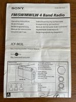 Sony Radio ICF 903L 4 Band  Batteriebetrieb oder Netzstecker Leipzig - Leipzig, Zentrum-Nord Vorschau