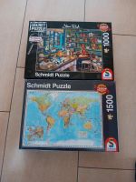 2 x Puzzle, 1000 Teile Secret Puzzle und 1500 Teile Weltkarte Bayern - Cham Vorschau