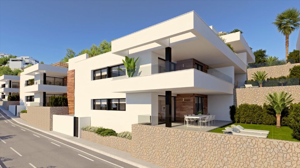 Provinz Alicante. Benitachell  - neue Wohnung mit Garten in moderner Anlage in der Nähe der Bucht Cala del Llebeig und Moraira. in Hamburg