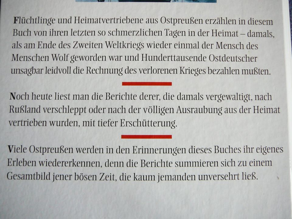 Letzte Tage in Ostpreußen. Erinnerungen an Flucht und Vertreibung in Asendorf (bei Bruchhausen-Vilsen)