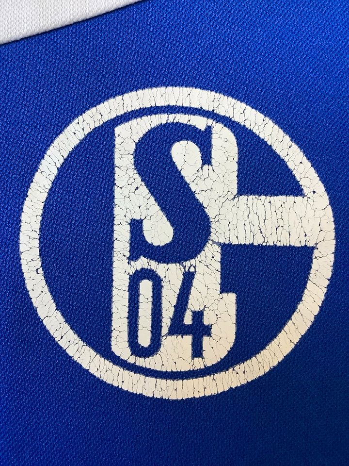 »FC SCHALKE 04#adidas«LOGO langarm Sweatshirt -Gr: D5 (M)- Herren in Hunderdorf