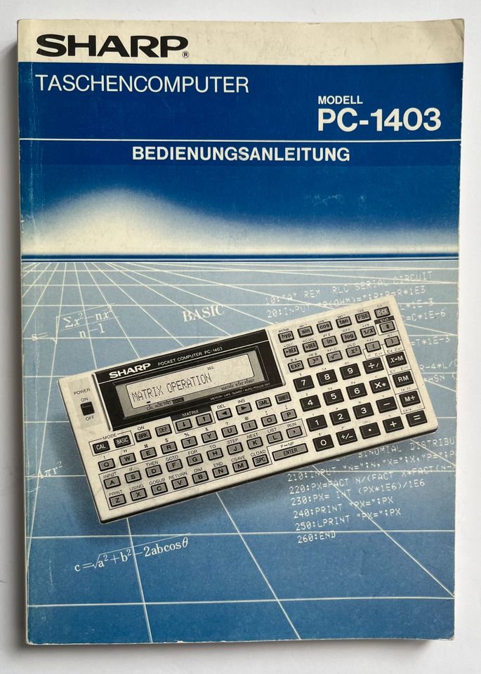 Sharp PC-1403H Pocket Computer (80er Jahre) in Sprockhövel