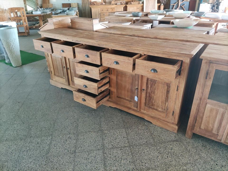 XXL Sideboard Anrichte Kommode antik recycling Teak alt Holz in Duisburg