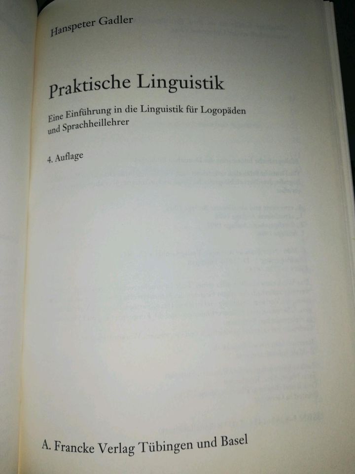 Praktische Linguistik Sprache Hans Peter Gadler UTB Verlag in Berlin