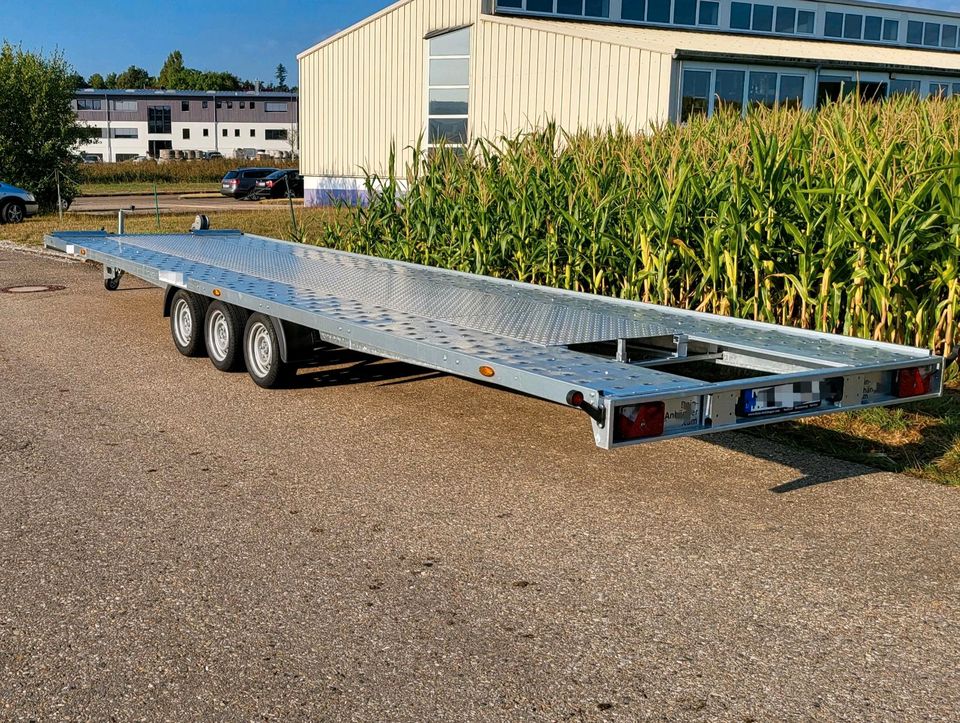 MIETEN Autotrailer XXL 8,10 m x 2,20 m AUCH MIT SPRINTER / TRANSPORTER / IVECO DAILY in Fremdingen