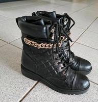 Guess Odysse Stiefel Boots Gr 40 schwarz mit Gold Details Nordrhein-Westfalen - Dorsten Vorschau
