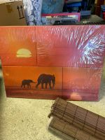 Set mit 4 kleinen Bildern, rot Afrika Elefanten Sonnenaufgang Nürnberg (Mittelfr) - Nordstadt Vorschau