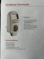 Zwischenstecker Stecker-Thermostat  programmierbar Saarland - Merzig Vorschau