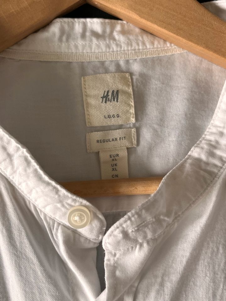 H&M weiß Sommerhemd Größe L in Ahrensburg