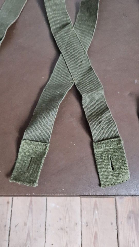 Original US ARMY 2.WK II WWII M45 Trousers Suspenders HOSENTRÄGER in Altleiningen