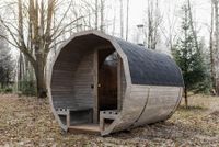 Sauna aus Fichtenholz 3m runde Gartensauna Terrasse -15% Rabatt Mitte - Wedding Vorschau