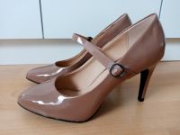 Pumps / Mary Janes in Lacklederoptik Gr.40 NEU beige nude Rheinland-Pfalz - Limburgerhof Vorschau