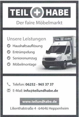 Wohnungsauflösungen und Entrümpelungen fair und zuverlässig in Heppenheim (Bergstraße)