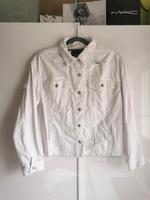 Bershka Denim destroyed weiße Jeansjacke Denimjacke offwhite S Bayern - Hersbruck Vorschau