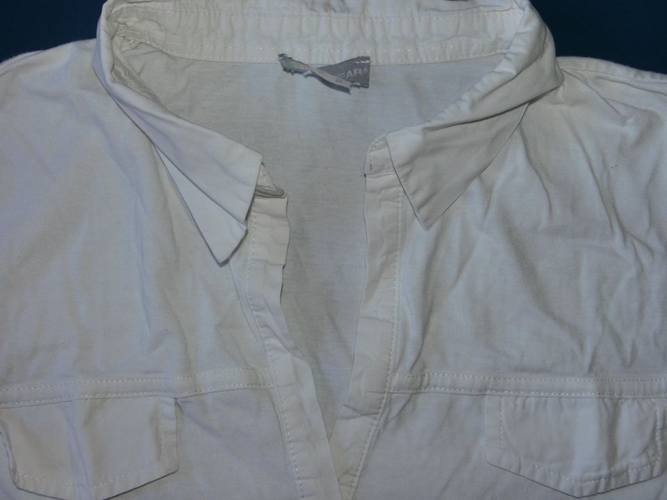 Damen Poloshirt Shirt PURE WEAR Hemd Bluse weiß 44 L XL Maße in Dettingen an der Iller