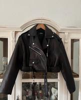 Leder Jacke Zara braun bikerjacke gr. S Bayern - Neunburg Vorschau