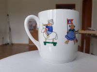 Antike Kaffee - Tasse mit Kinder-Motiven, Goldrand Bayern - Rieneck Vorschau