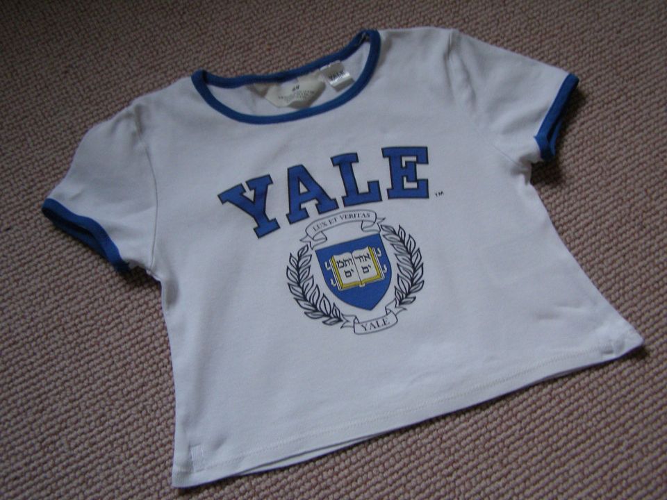 TOP - schönes T-Shirt Croptop Yale Kollektion Gr. 134/140 von H&M in Wittgensdorf