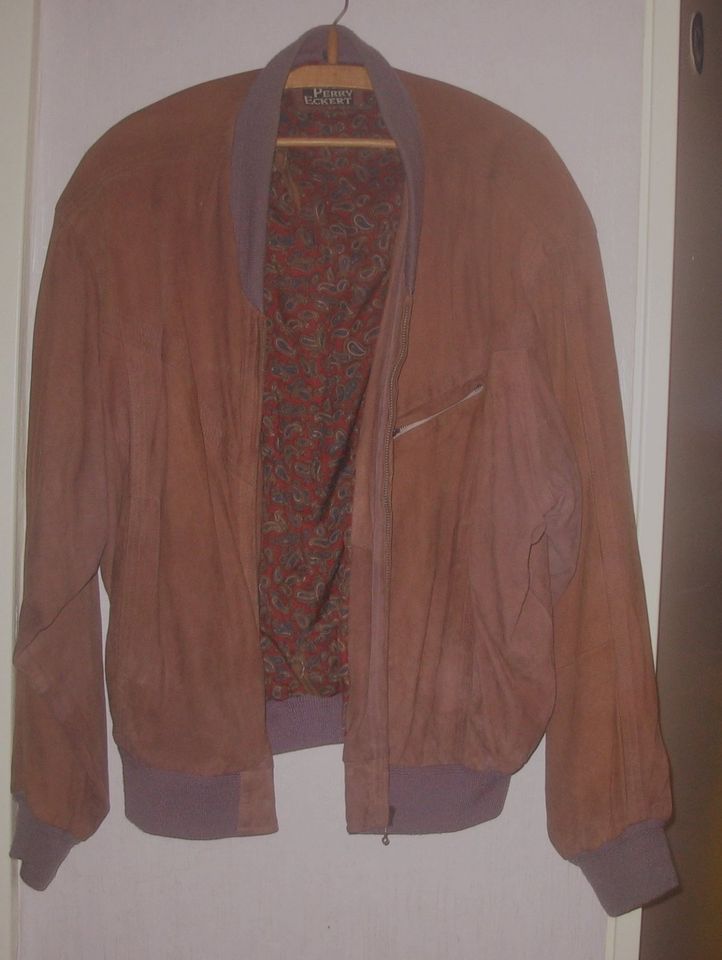 Perry Eckert Vintage 80/90 Lederblouson 50/52,Futter Paisley in Berlin