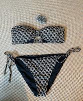 Bandeau Bikini Set schwarz gold weiß wie Chanel Prada Style Hamburg-Nord - Hamburg Eppendorf Vorschau