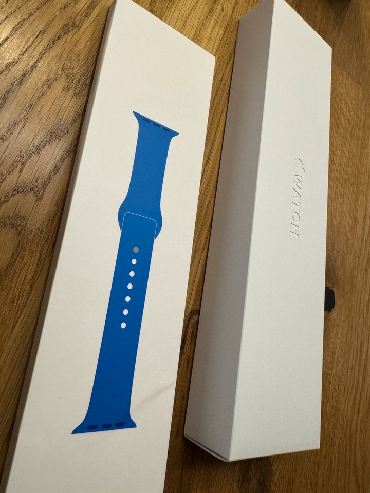 Apple Watch Series 7 Blue Alu Case - TOP ZUSTAND 2 Armb. OVP in Plauen