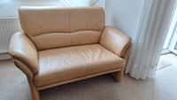 Ledercouchgarnitur beige 3er + 2er Element Essen - Essen-Stadtmitte Vorschau