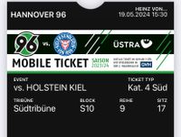 2 Karten Holstein Kiel vs. Hannover Wandsbek - Hamburg Eilbek Vorschau