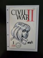 Marvel CIVIL WAR 2 Sketch Cover Kamala Khan Comic Nordrhein-Westfalen - Mülheim (Ruhr) Vorschau