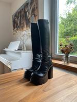Buffalo Plateau Stiefel Boots Leder Schwarz 38 Baden-Württemberg - Pfinztal Vorschau